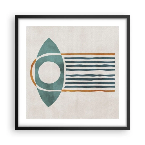 Affiche dans un cadre noir - Poster - Signes et rituels - 50x50 cm