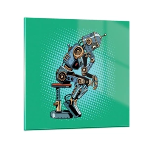 Impression sur verre - Image sur verre - Au-dessus de l'essence de l'être - 30x30 cm