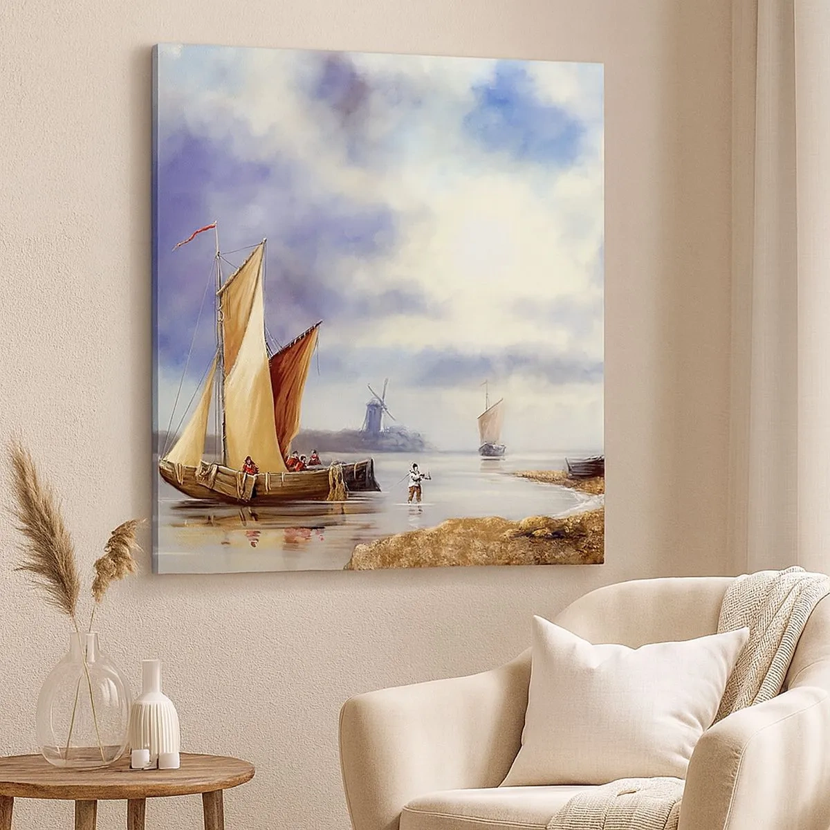 Impression sur toile - Image sur toile - Retour de marin - 30x30 cm
