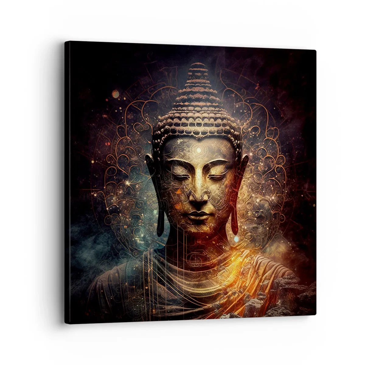 Impression sur toile - Image sur toile - Équilibre spirituel - 30x30 cm
