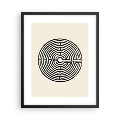 Affiche dans un cadre noir - Poster - Ordre mystérieux - 40x50 cm