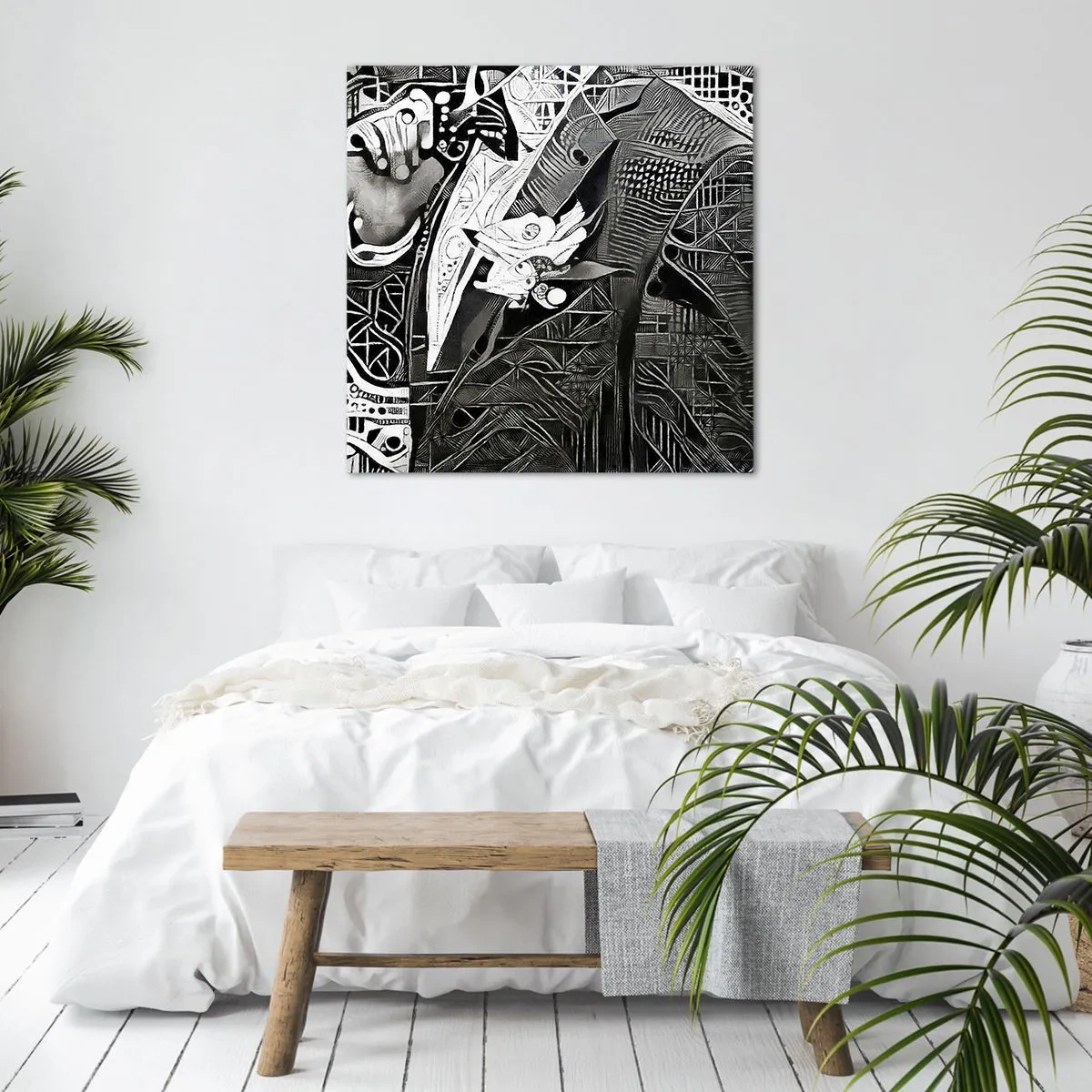 Impression sur toile - Image sur toile - Seulement en apparence un homme froid - 60x60 cm