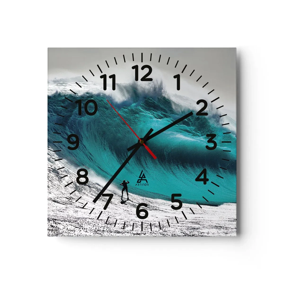 Horloge murale - Pendule murale - Challenge accepté - 40x40 cm