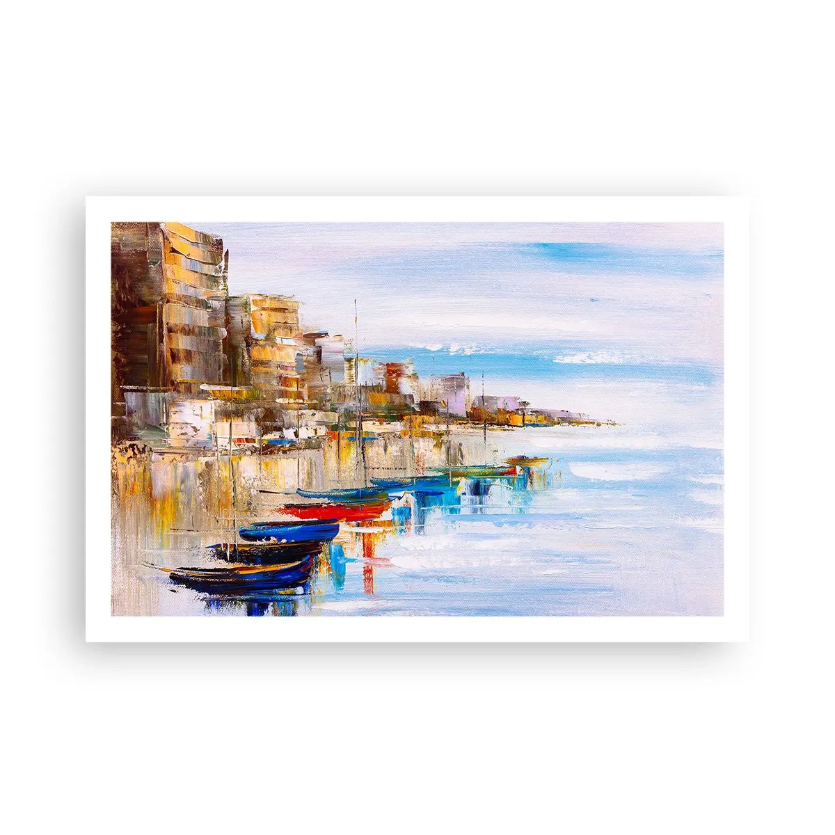 Affiche - Poster - Un havre urbain multicolore - 91x61 cm