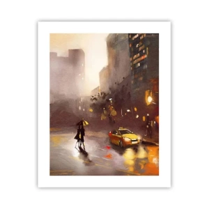Affiche - Poster - Dans les lumières de New-York - 40x50 cm