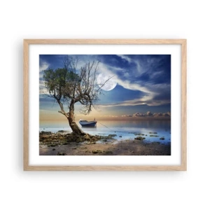 Affiche dans un chêne clair - Poster - Est-ce la fin ou le début ? - 50x40 cm