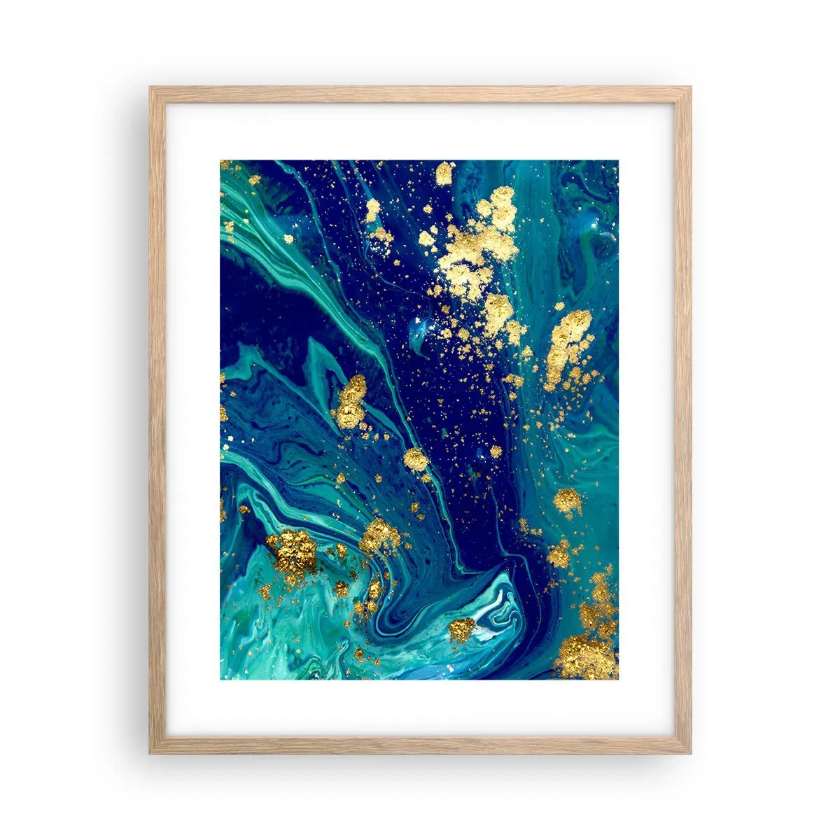 Affiche dans un chêne clair - Poster - Les pétales du soleil - 40x50 cm