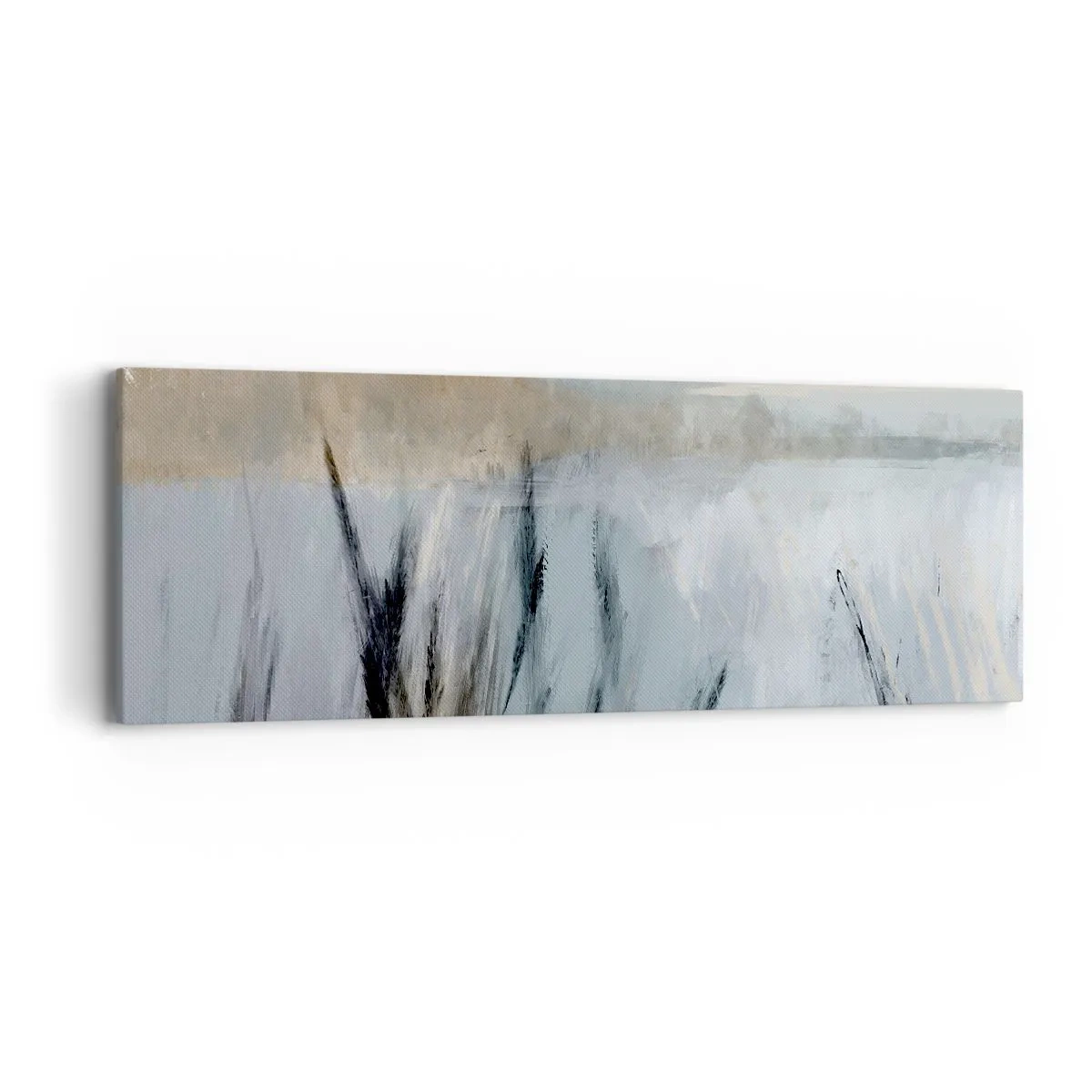 Impression sur toile - Image sur toile - Champs d'hiver - 90x30 cm