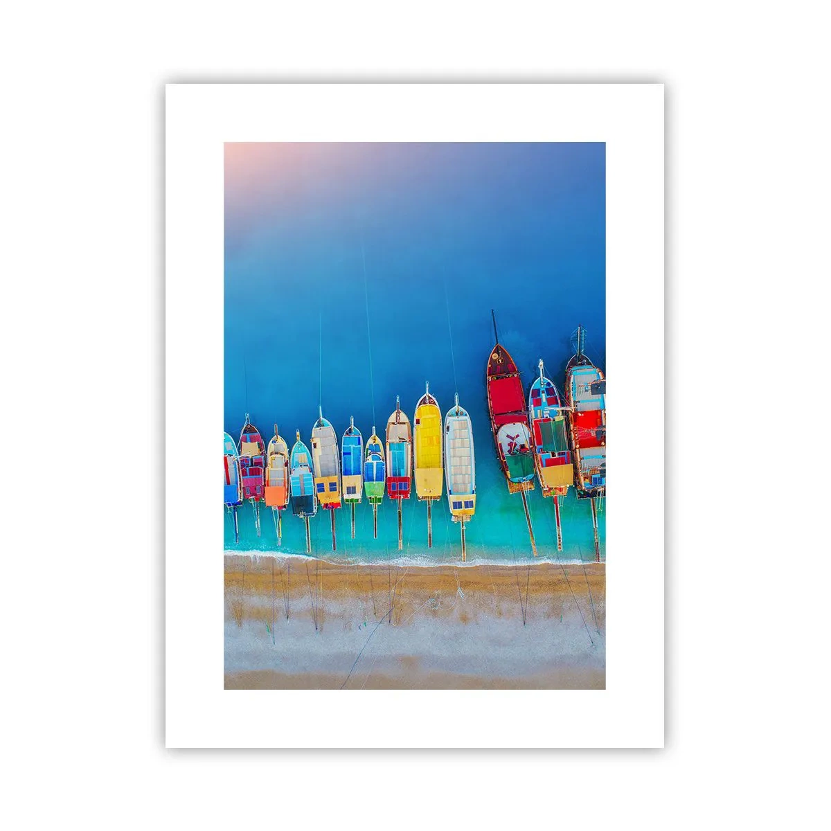 Affiche - Poster - Une vue à vol d'oiseau - 30x40 cm