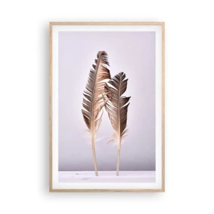 Affiche dans un chêne clair - Poster - Face au néant - 61x91 cm