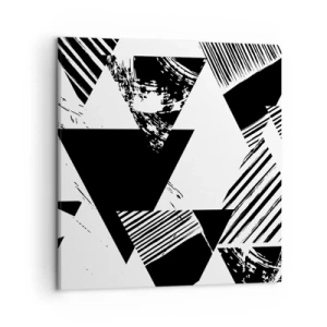 Impression sur toile - Image sur toile - Pluie de triangles - 50x50 cm