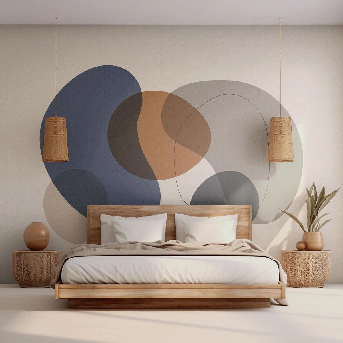 Papier Peint Photo Premium Canvas - Gouttes de couleur - Abstraction, Morceau, Graphique - 250x175 cm