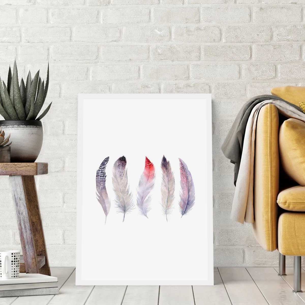 Affiche - Poster - Délicat comme un brouillard multicolore - 70x100 cm