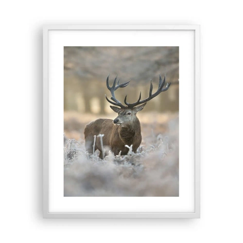 Affiche dans un cadre blanc - Poster - Une matinée animée - 40x50 cm