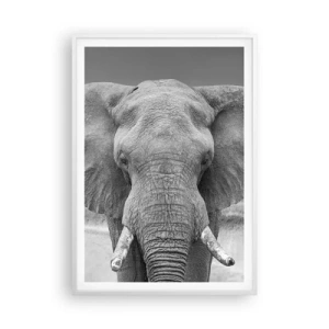 Affiche dans un cadre blanc - Poster - Bienvenue dans mon monde - 70x100 cm