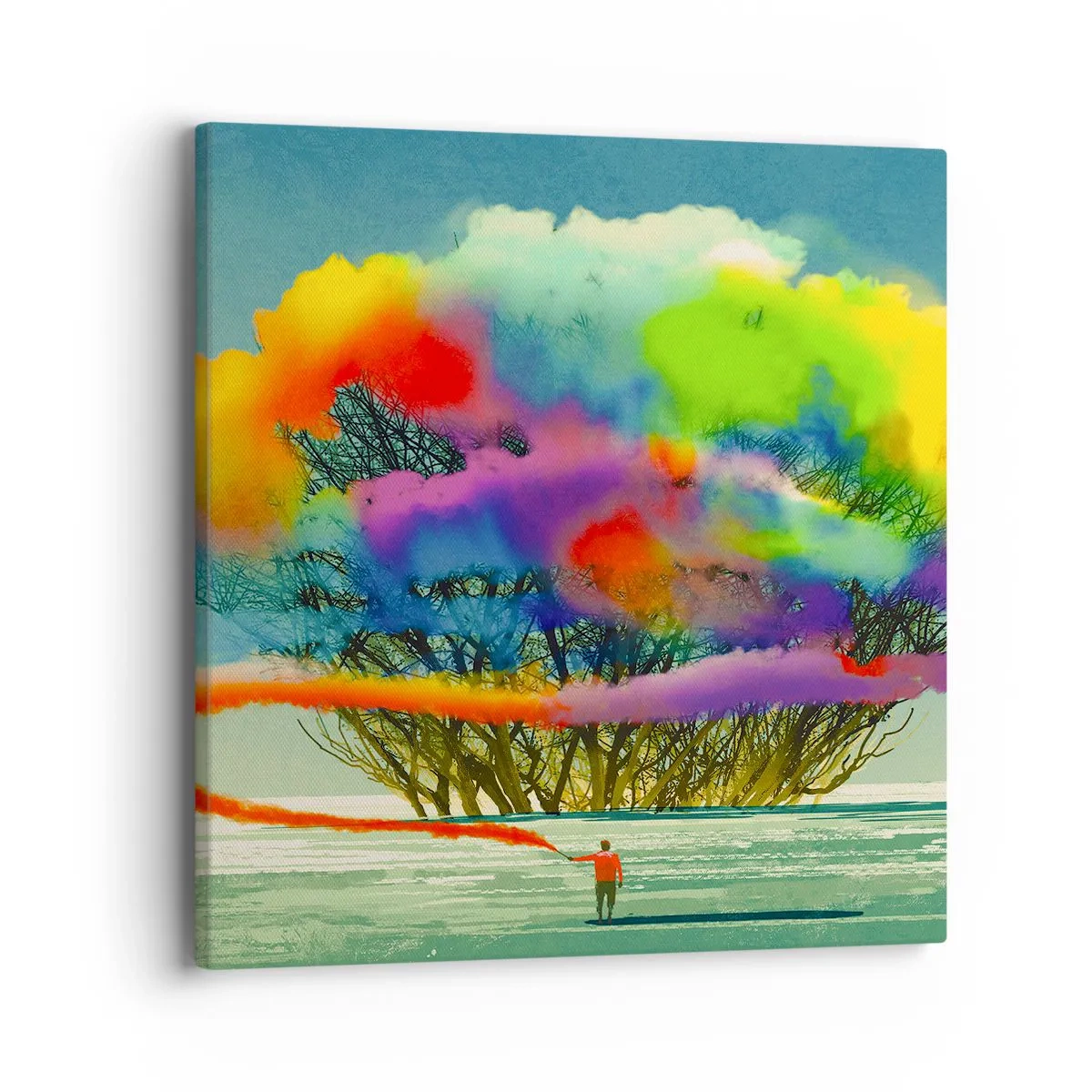 Impression sur toile - Image sur toile - Donner vie à ce monde - 40x40 cm