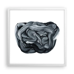 Affiche dans un cadre blanc - Poster - Ce n'est pas si simple - 50x50 cm