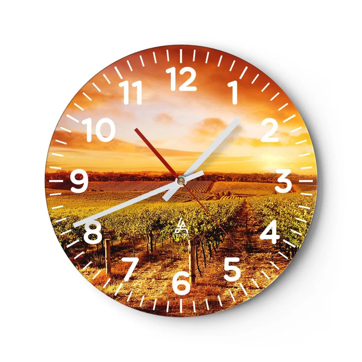 Horloge murale - Pendule murale - Légèrement fruité avec une pointe de soleil - 40x40 cm
