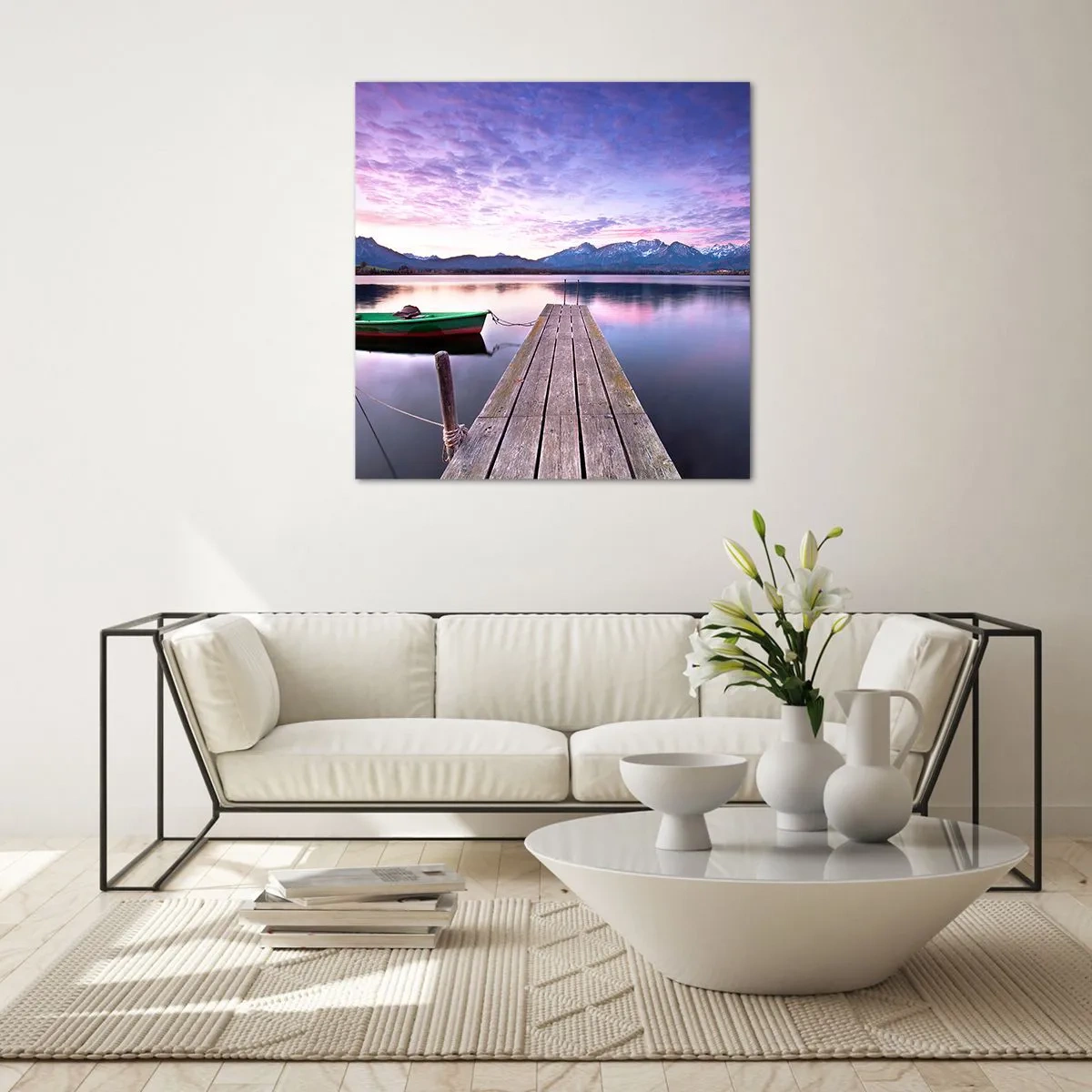 Impression sur verre - Image sur verre - Silence amical - 70x70 cm