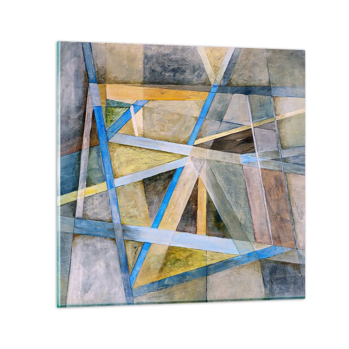 Impression sur verre - Image sur verre - Tout droit ou en diagonale ? - 30x30 cm