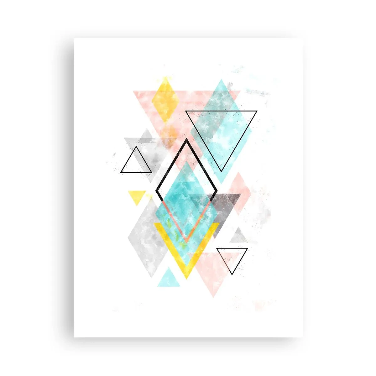 Affiche - Poster - Géométrie facile - 30x40 cm
