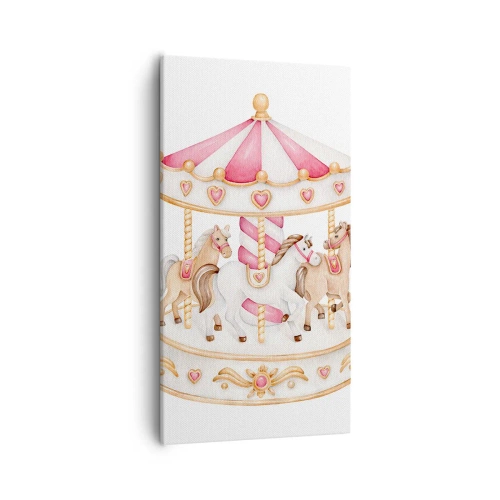 Impression sur toile - Image sur toile - Le doux monde de l'enfance - 55x100 cm