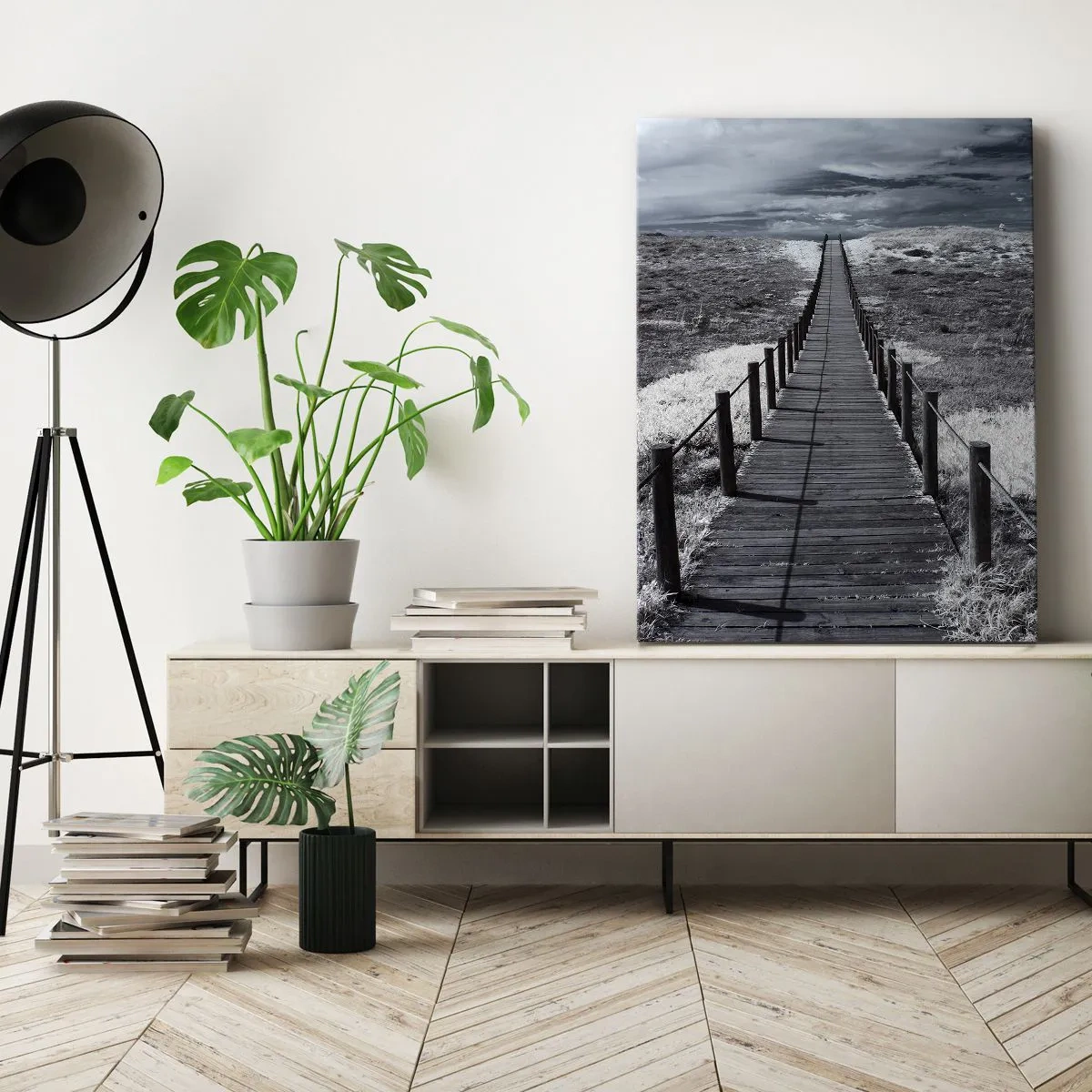Impression sur toile - Image sur toile - Jusqu'au rivage - 65x120 cm