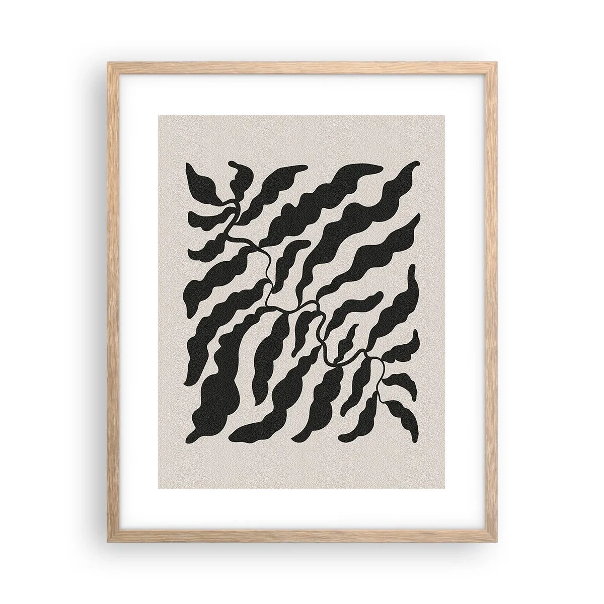 Affiche dans un chêne clair - Poster - La nature du carré - 40x50 cm