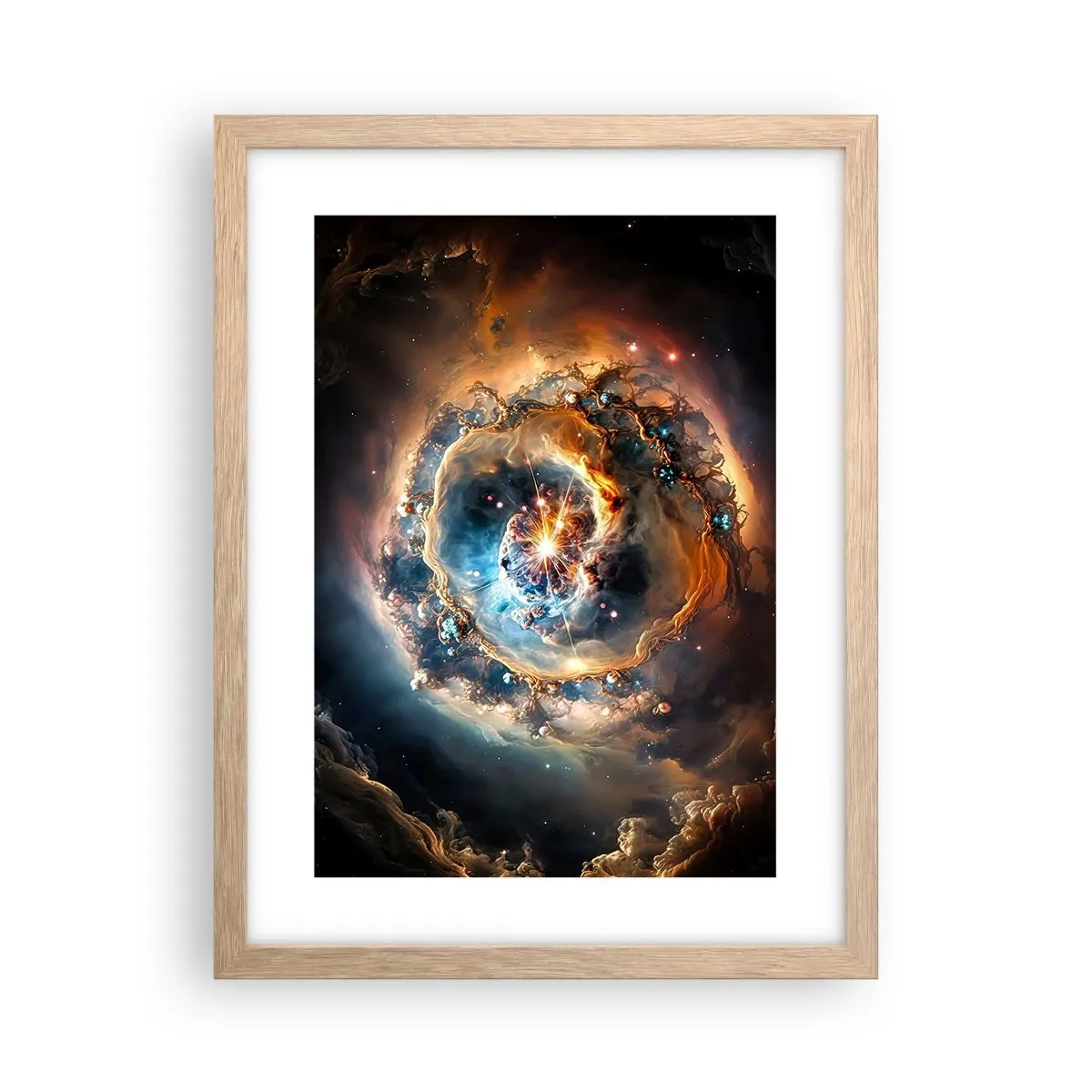 Affiche dans un chêne clair - Poster - Le début - 30x40 cm