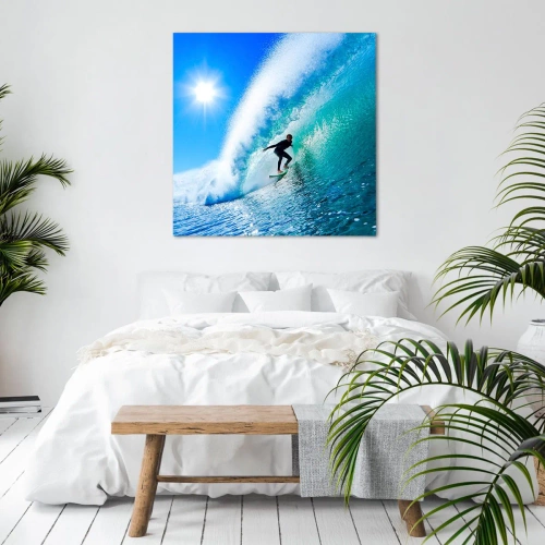 Impression sur toile - Image sur toile - A travers le grand ciel bleu - 60x60 cm