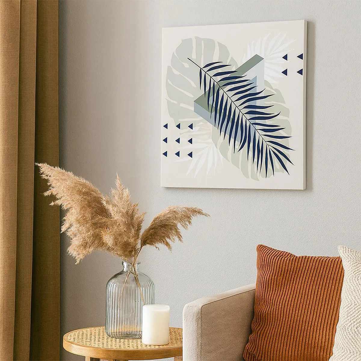 Impression sur toile - Image sur toile - Nature et géométrie - deux odres? - 30x30 cm