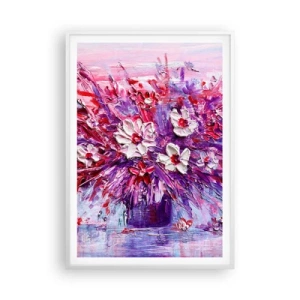 Affiche dans un cadre blanc - Poster - Innocence et passion - 70x100 cm