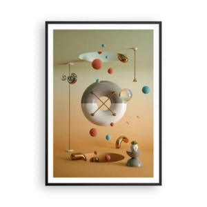 Affiche dans un cadre noir - Poster - Tout peut arriver - 70x100 cm