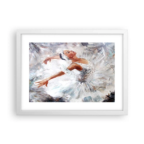 Affiche dans un cadre blanc - Poster - Délicat et léger comme du tulle - 40x30 cm