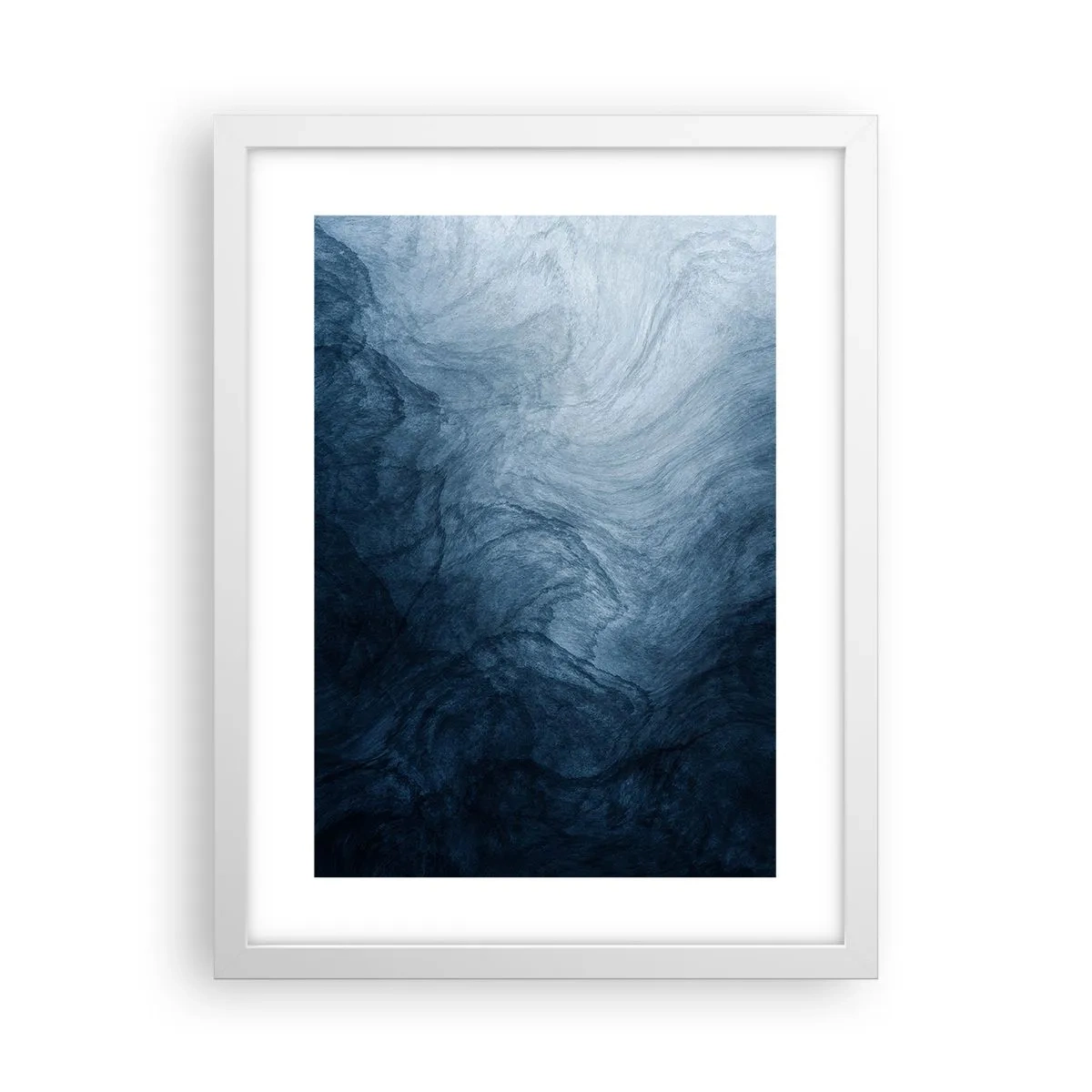 Affiche dans un cadre blanc - Poster - Atteindre en profondeur - 30x40 cm