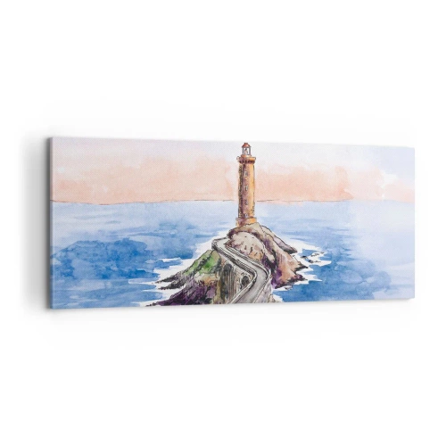 Impression sur toile - Image sur toile - Face à la mer - 100x40 cm