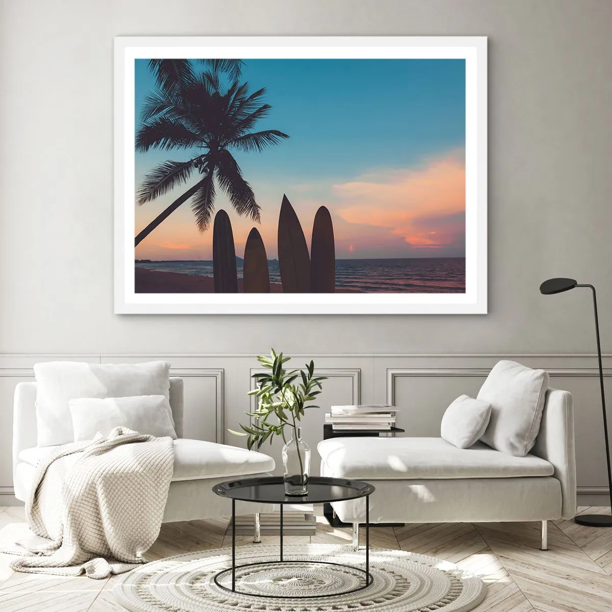 Affiche dans un cadre blanc - Poster - Demain sera amusant aussi - 50x40 cm