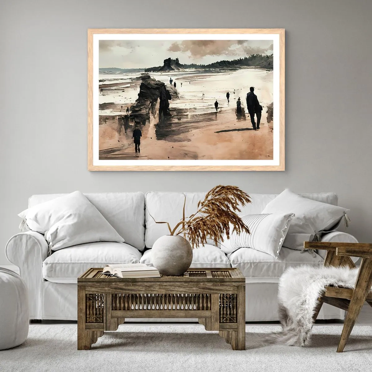 Affiche dans un chêne clair - Poster - Invoqué - 50x40 cm