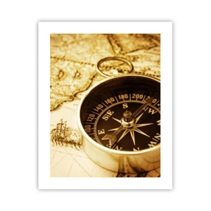 Affiche - Poster - Est ou ouest? - 40x50 cm