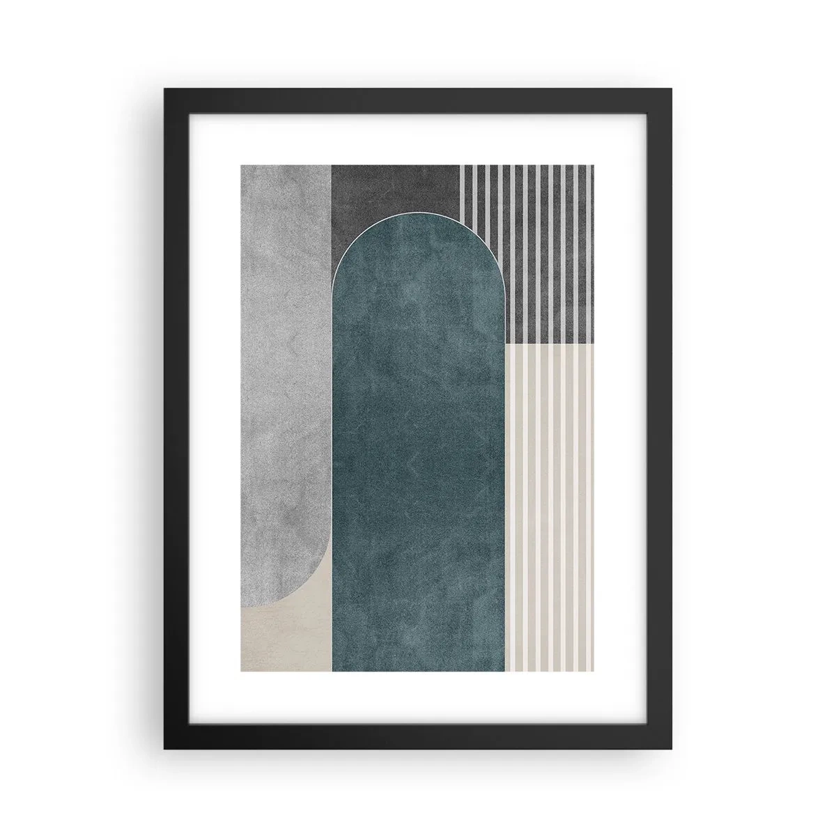 Affiche dans un cadre noir - Poster - Composition de niveaux - 30x40 cm