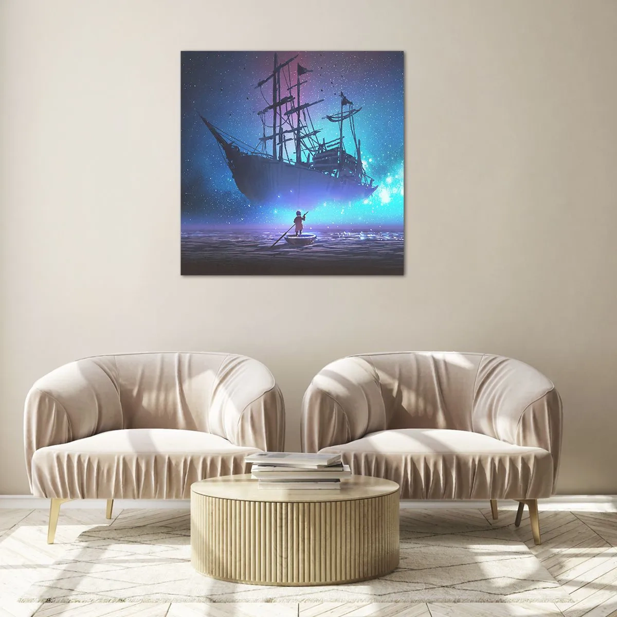 Impression sur verre - Image sur verre - A la rencontre du mythe de la mer - 60x60 cm