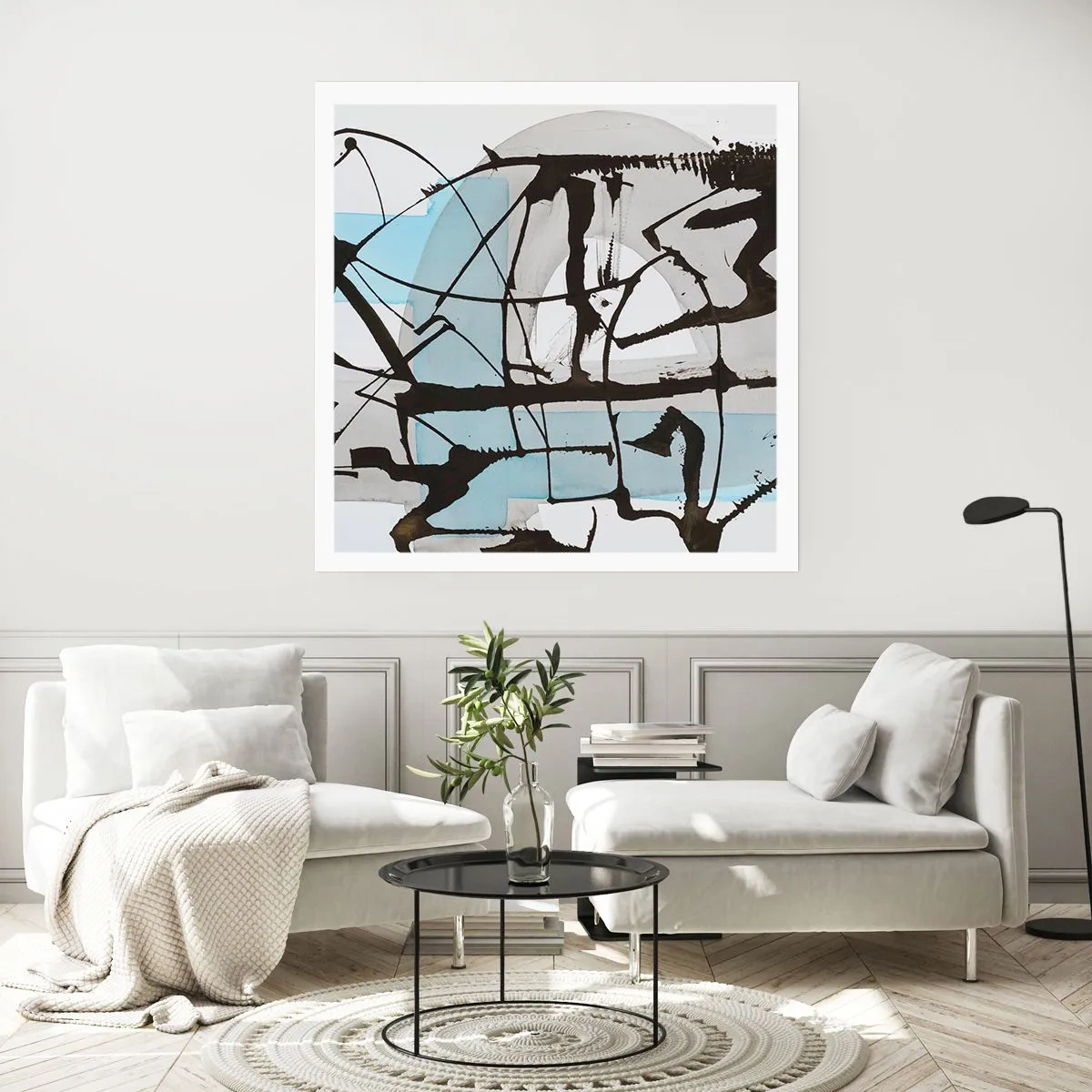 Affiche - Poster - Bleu malgré tout - 60x60 cm