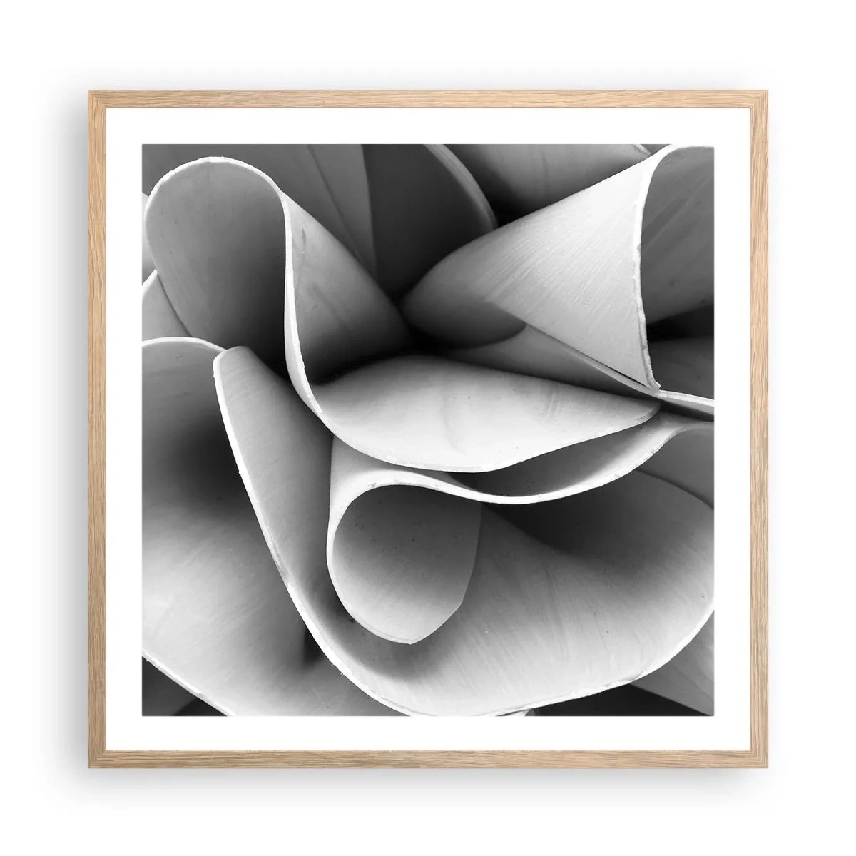 Affiche dans un chêne clair - Poster - Il s'en passe dans l'espace - 60x60 cm