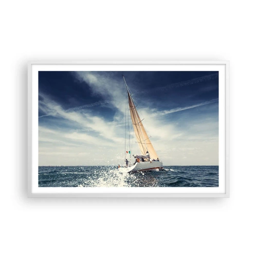 Affiche dans un cadre blanc - Poster - Ils ne nous rattraperont pas ! - 91x61 cm