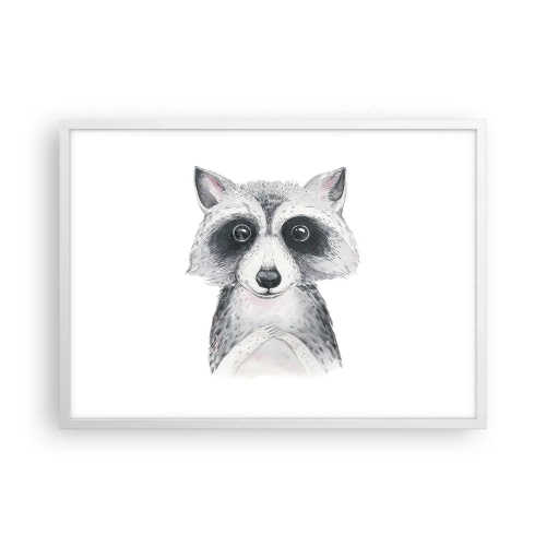 Affiche dans un cadre blanc - Poster - Un moment pour s'émouvoir - 70x50 cm