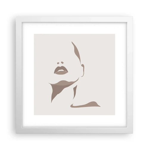 Affiche dans un cadre blanc - Poster - Fait de lumière et d'ombre - 30x30 cm