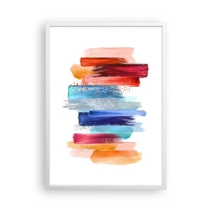 Affiche dans un cadre blanc - Poster - En haut et en bas - 50x70 cm