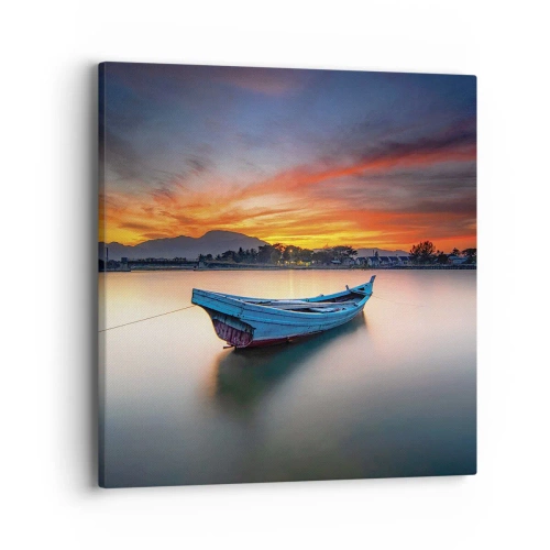 Impression sur toile - Image sur toile - Une bonne nuit arrive - 40x40 cm