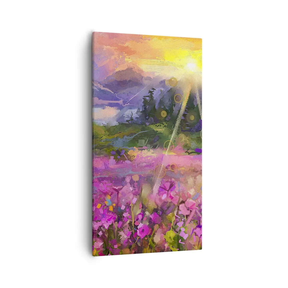 Impression sur toile - Image sur toile - Dans la vallée à l'abri du soleil - 55x100 cm