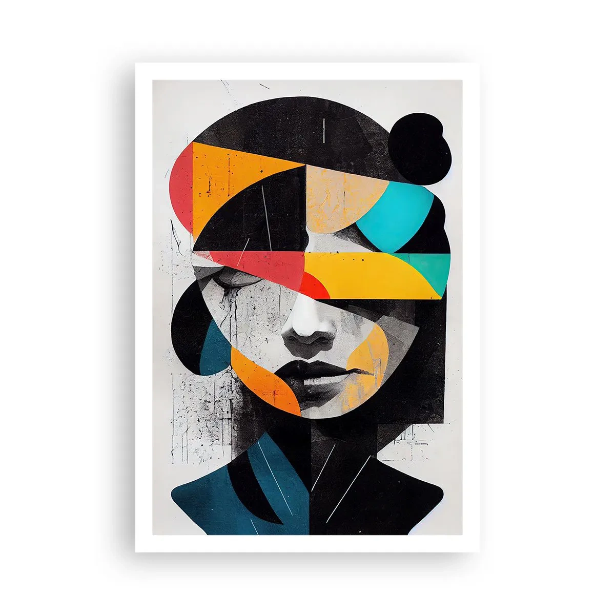 Affiche - Poster - Portrait intérieur multicolore - 70x100 cm